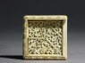 Ivory puzzle box with figures in a garden (inside)