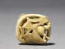 Netsuke depicting a horse caught in a spider's web (back)
