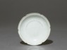 White ware dish with flattened and lobed rim (top)