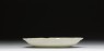 White ware dish with flattened and lobed rim (side)