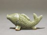 Greenware water-dropper in the form of a fish (side)