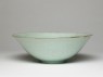 White ware bowl with flowers (oblique)