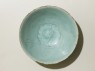 White ware bowl with flowers (top)