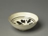 Cizhou ware bowl with underglaze flower (oblique)
