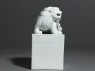 Porcelain seal surmounted by shishi, or lion dog, and pup (side)