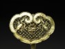 Silver gilt hair ornament with birds (detail, front)