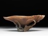 Rhinoceros horn libation cup in the form of a lotus (side)