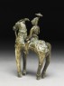 Figure of a deity or warrior-hero on a horse (oblique)