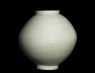 Moon jar with white glaze (side)