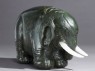 Jade figure of an elephant (side)