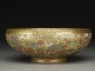 Kyo-Satsuma bowl with flowers and butterflies (side)