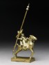 Toy soldier with horse and lance (side)