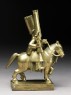 Toy soldier with horse and musket (side)