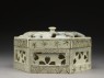 Hexagonal box with cherry blossoms (side)