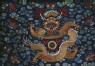 Man's formal robe with clouds and dragons (detail)