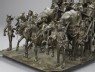 Bronze model depicting the cavalcade of the King of Awadh (detail, front raw)