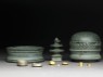 Reliquary in the form of a stupa (oblique, open)