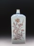 Square bottle with floral decoration (side)