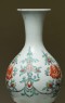 Bottle in double-gourd form with birds and peonies (detail)