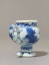 Mustard pot of Delft form (side)