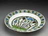 Dish with tulips and hyacinths (oblique)
