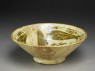 Bowl with fish around a central geometric pattern (oblique)