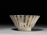 Bowl with blue stripes (side)