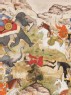 The Pandava brothers do battle with the King of Anga (detail)