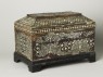 Casket with geometric and foliate decoration (oblique)