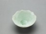 White ware cup with foliated rim (oblique)