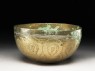 Bowl with drop-shaped and circular patterns (oblique)