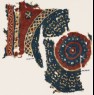 Textile fragment with a large circle (front)