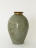 Greenware vase with floral decoration (side)