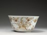 Bowl with partridges and flowers (side)