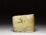 Changsha ware pillow with a bird and flowers (side)