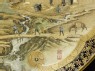 Kyo-Satsuma dish with landscape using westernized perspective (detail, inside)