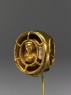 Ring with bust figure holding a wine cup (side)