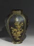 Octagonal jar with flowers (oblique)