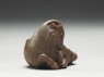 Netsuke in the form of a goat (side)