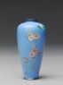 Vase with chrysanthemums and a butterfly (side)