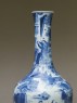 Bottle in the Chinese 'transitional style' with figures and bottle-brush trees (detail)