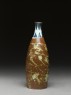 Bottle with butterflies and flowers (side)