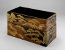 Box with mon crests of the Inaba family (oblique)
