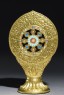 Monstrance with the Wheel of the Law, or Dharmachakra (side)
