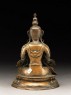 Figure of Amitayus meditating on a lotus-petalled throne (back)