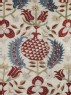 Wall hanging with tulips, pomegranates, and serrated leaves (detail)