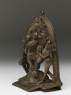 Dancing figure of Ganesha with attendants (side)