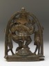 Dancing figure of Ganesha with attendants (back)
