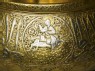 Bowl with figural and calligraphic decoration (detail)