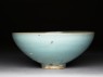 Large bowl with blue glaze (side)